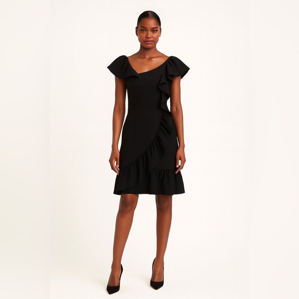 Rebecca Minkoff Black Ruffle Dress